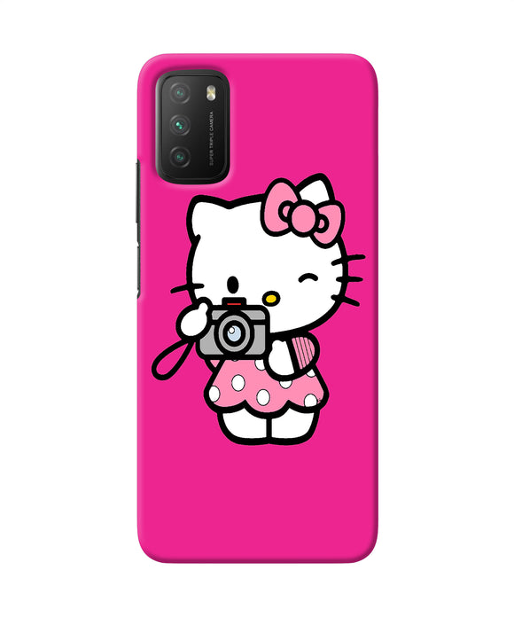 Hello kitty cam pink Poco M3 Back Cover