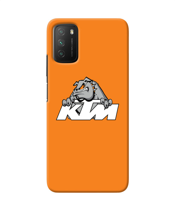 KTM dog logo Poco M3 Back Cover