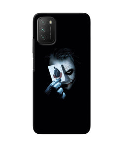 Joker dark knight card Poco M3 Back Cover