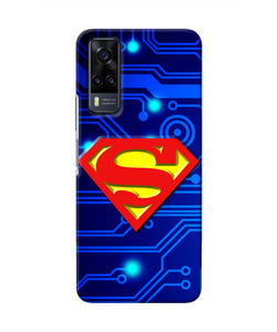 Superman Abstract Vivo Y31 Real 4D Back Cover