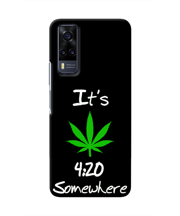 Weed Quote Vivo Y31 Real 4D Back Cover
