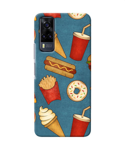 Abstract food print Vivo Y31 Back Cover