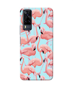 Abstract sheer bird print Vivo Y31 Back Cover