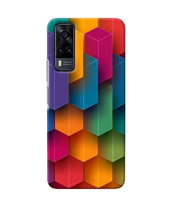 Abstract rectangle print Vivo Y31 Back Cover