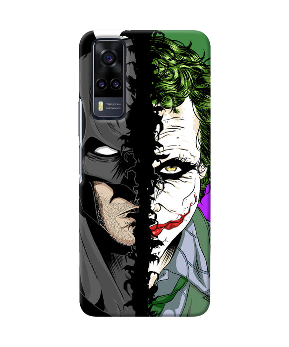 Batman vs joker half face Vivo Y31 Back Cover