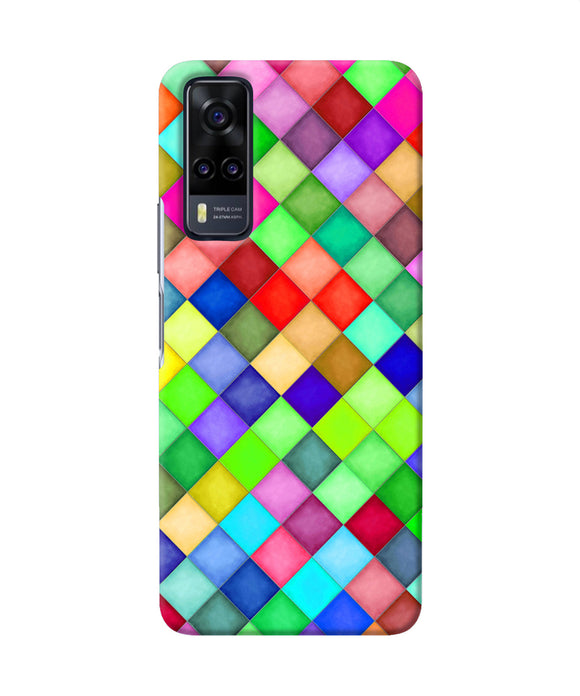 Abstract colorful squares Vivo Y31 Back Cover