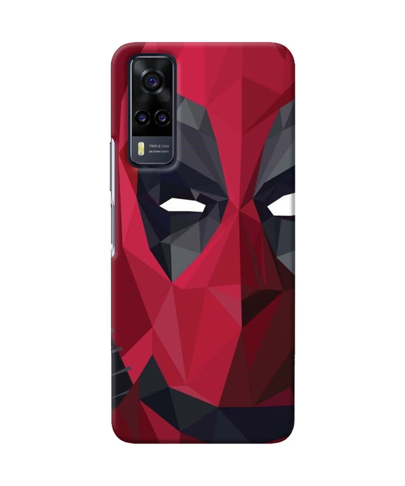 Abstract deadpool half mask Vivo Y31 Back Cover