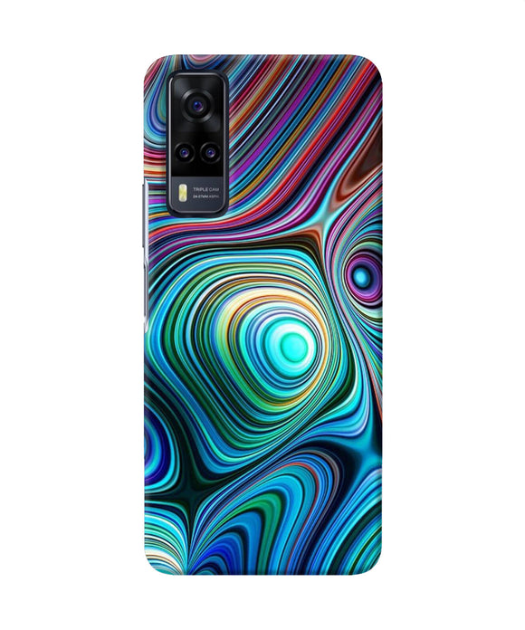 Abstract coloful waves Vivo Y31 Back Cover