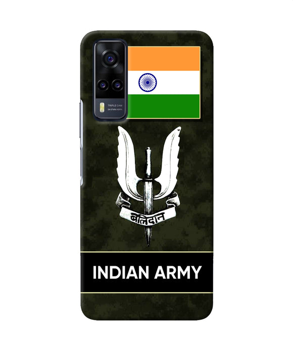 Indian flag balidan logo Vivo Y31 Back Cover