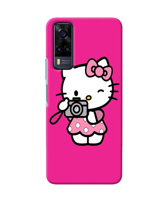 Hello kitty cam pink Vivo Y31 Back Cover