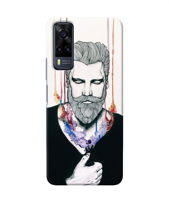 Beard man character Vivo Y31 Back Cover