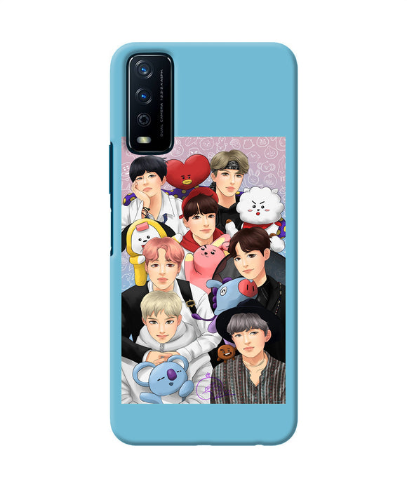 BTS with animals Vivo Y12s Back Cover