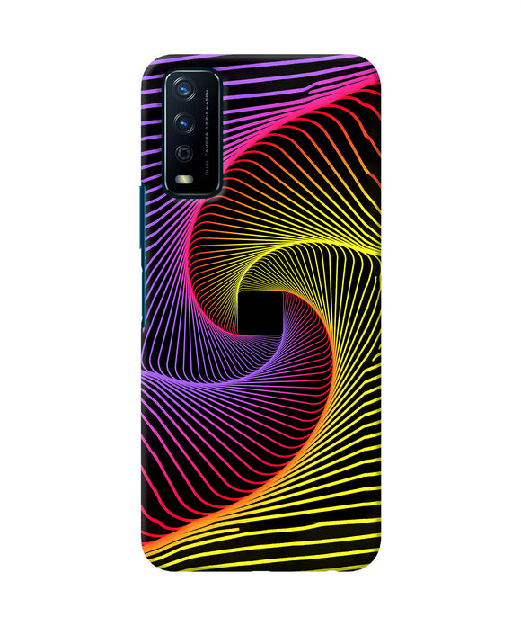 Colorful Strings Vivo Y12s Back Cover