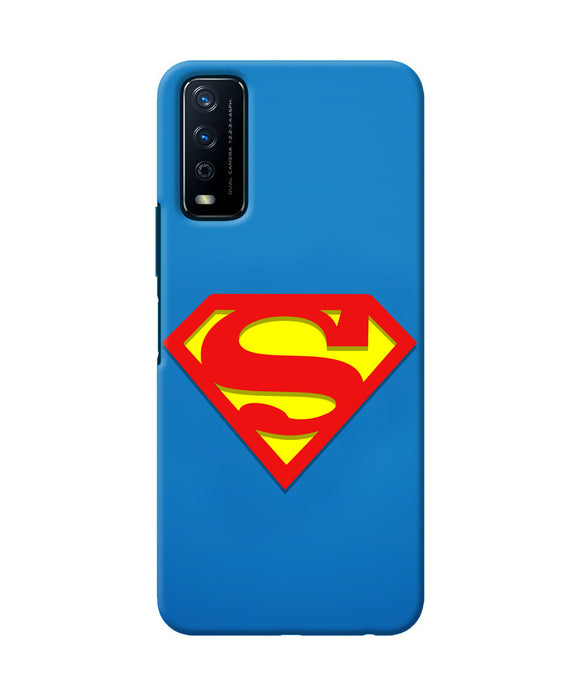 Superman Blue Vivo Y12s Real 4D Back Cover