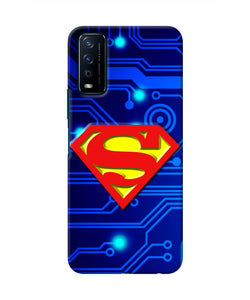 Superman Abstract Vivo Y12s Real 4D Back Cover