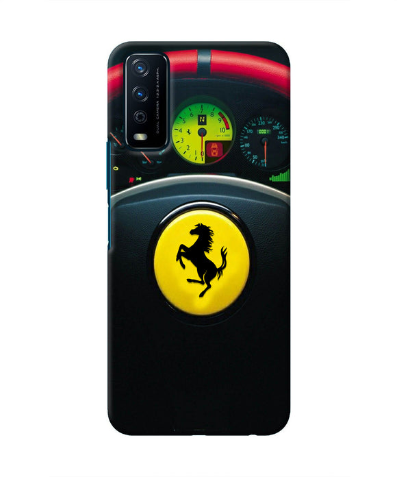 Ferrari Steeriing Wheel Vivo Y12s Real 4D Back Cover