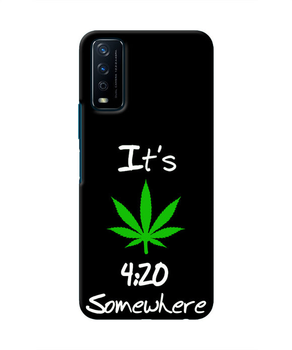 Weed Quote Vivo Y12s Real 4D Back Cover