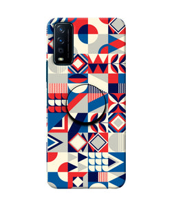 Colorful Pattern Vivo Y12s Pop Case