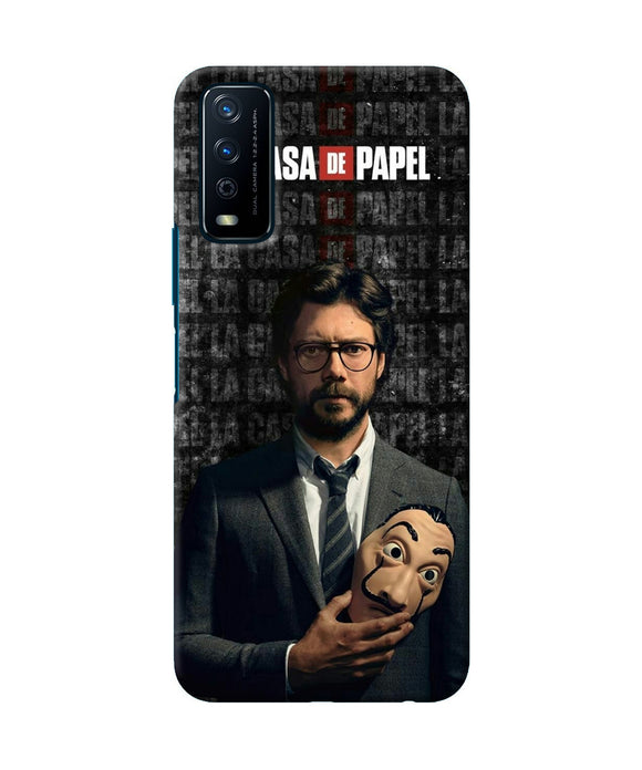 Money Heist Professor with Mask Vivo Y12s Back Cover