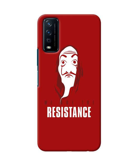 Money Heist Resistance Quote Vivo Y12s Back Cover