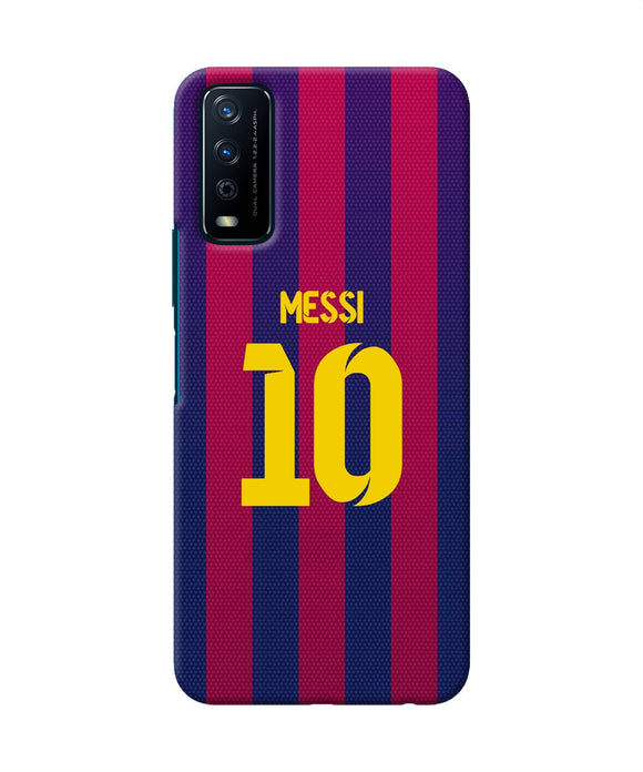 Messi 10 tshirt Vivo Y12s Back Cover