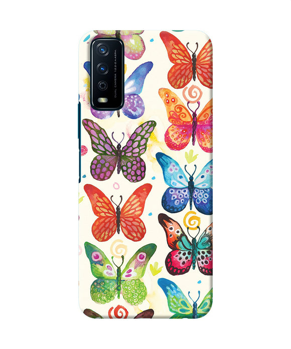 Abstract butterfly print Vivo Y12s Back Cover