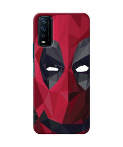 Abstract deadpool mask Vivo Y12s Back Cover