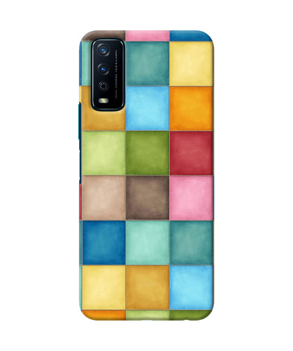 Abstract colorful squares Vivo Y12s Back Cover