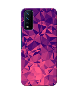 Abstract red blue shine Vivo Y12s Back Cover