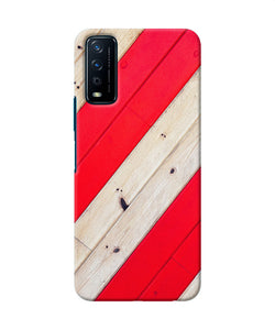 Abstract red brown wooden Vivo Y12s Back Cover