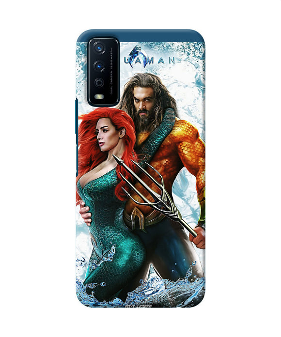 Aquaman couple water Vivo Y12s Back Cover