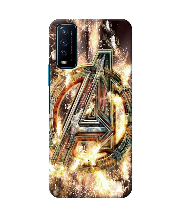 Avengers burning logo Vivo Y12s Back Cover