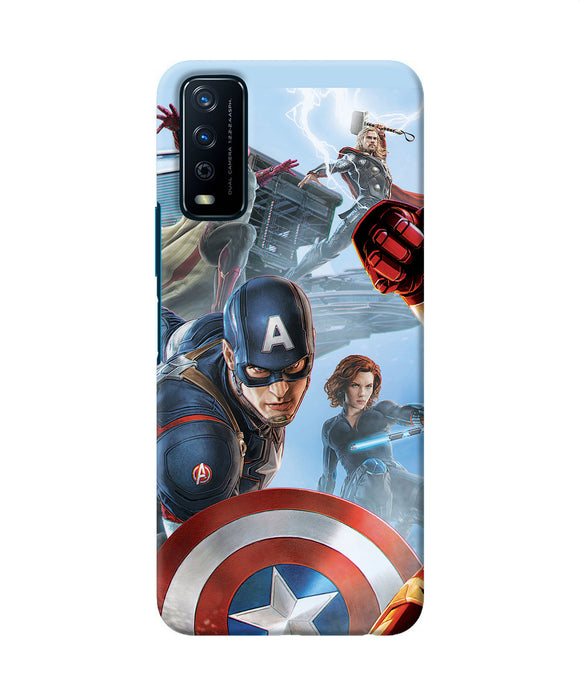 Avengers on the sky Vivo Y12s Back Cover