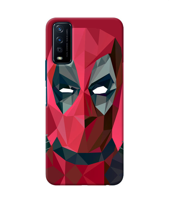 Abstract deadpool full mask Vivo Y12s Back Cover