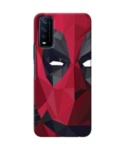 Abstract deadpool half mask Vivo Y12s Back Cover