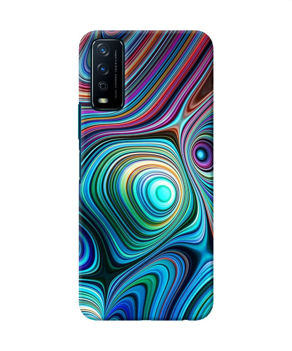 Abstract coloful waves Vivo Y12s Back Cover