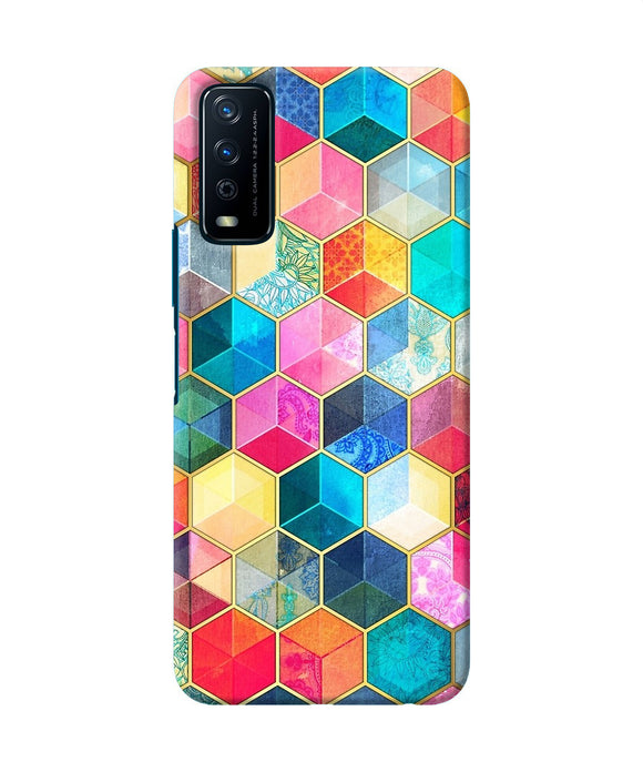 Abstract color box Vivo Y12s Back Cover