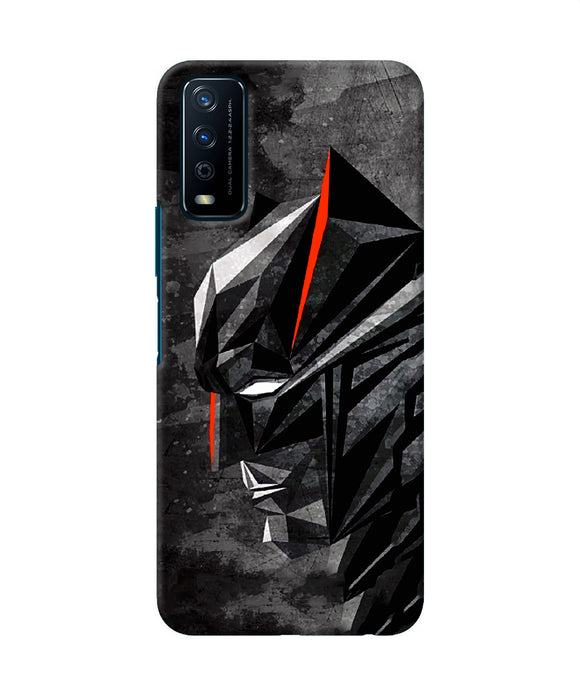 Batman black side face Vivo Y12s Back Cover