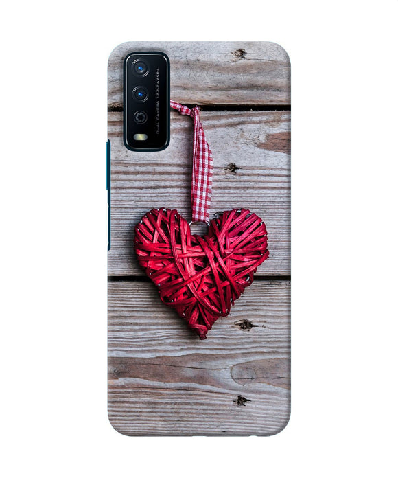 Lace heart Vivo Y12s Back Cover