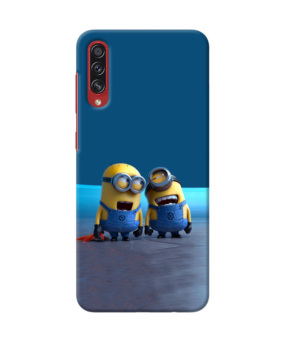 Minion Laughing Samsung A70s Back Cover