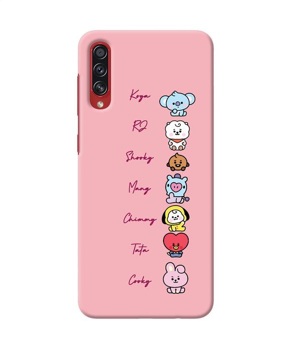 BTS names Samsung A70s Back Cover