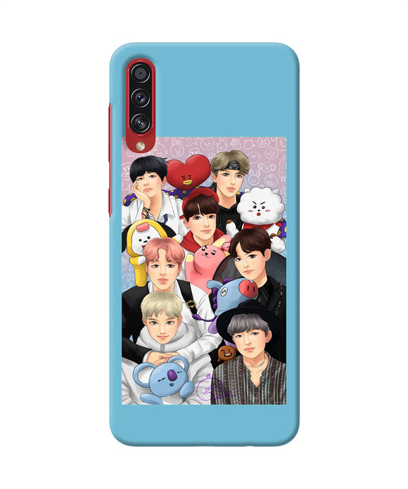 BTS with animals Samsung A70s Back Cover