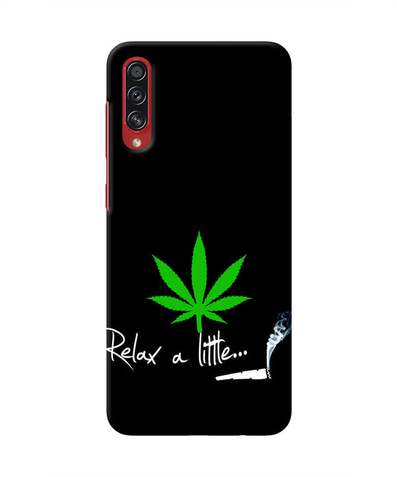 Weed Relax Quote Samsung A70s Real 4D Back Cover