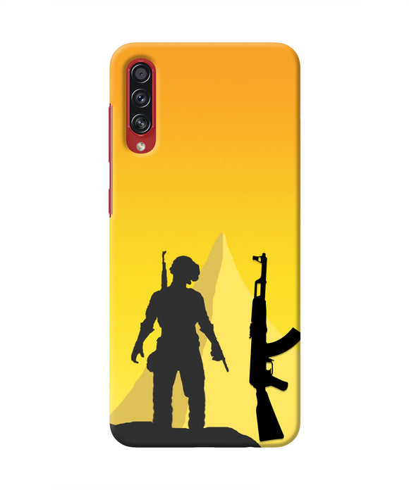 PUBG Silhouette Samsung A70s Real 4D Back Cover