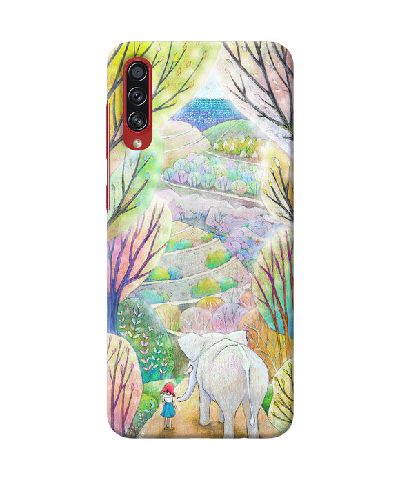 Natual elephant girl Samsung A70s Back Cover