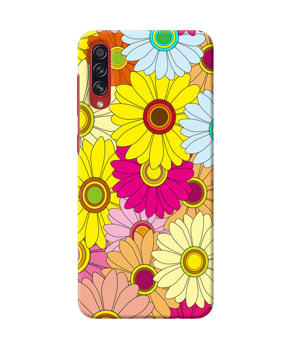 Abstract colorful flowers Samsung A70s Back Cover