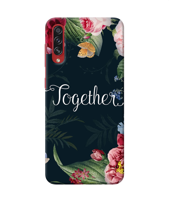 Together flower Samsung A70s Back Cover