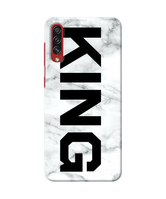 King marble text Samsung A70s Back Cover