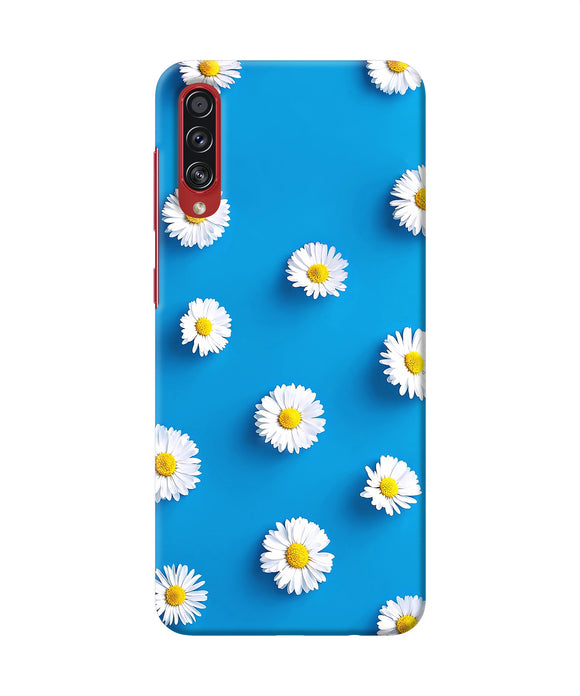 White flowers Samsung A70s Back Cover