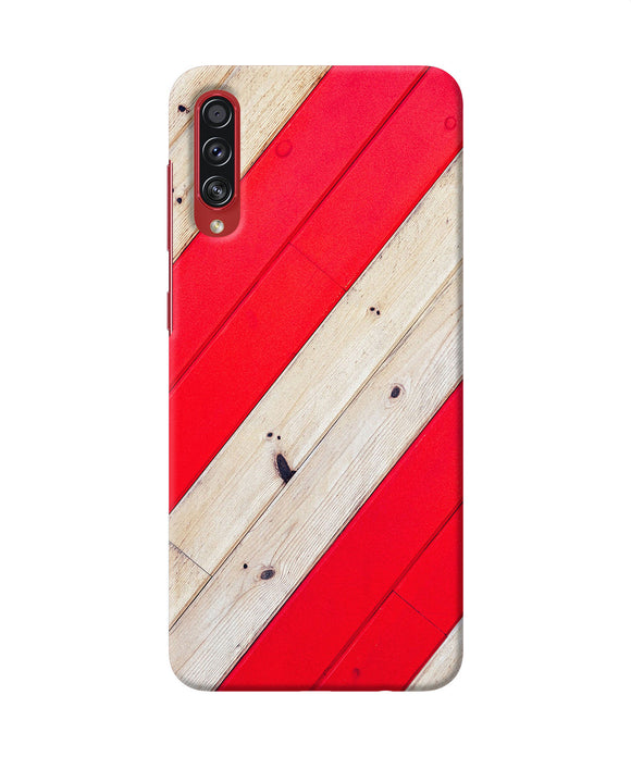 Abstract red brown wooden Samsung A70s Back Cover
